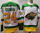 Wild 24 Matt Dumba White 2020-21 Reverse Retro Adidas Jersey,baseball caps,new era cap wholesale,wholesale hats